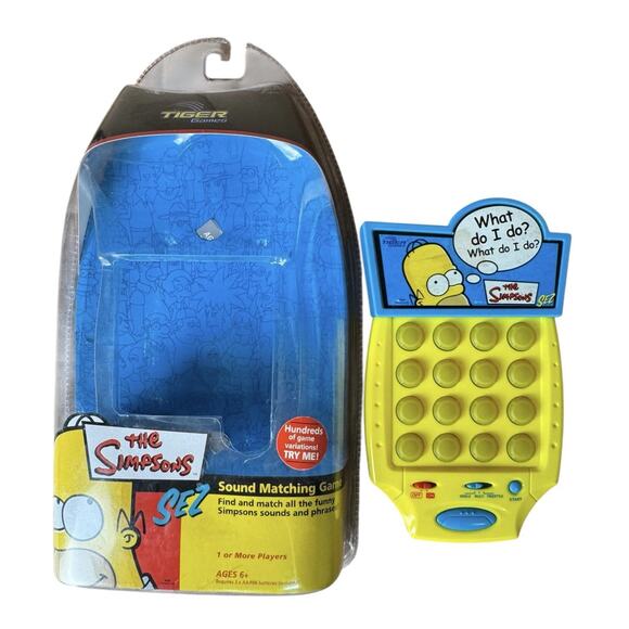 The Simpsons Sez Electronic Handheld Game Homer Simpson Tiger 2003 Vintage Works - Picture 8 of 9